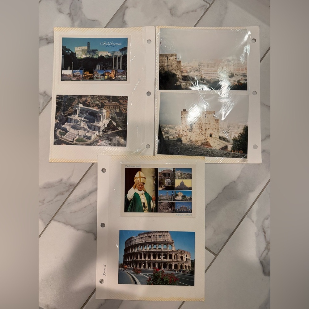 Lot Of 6 Tourist Prints From Rome, Italy (Roma) & Vatican Circa 2000s